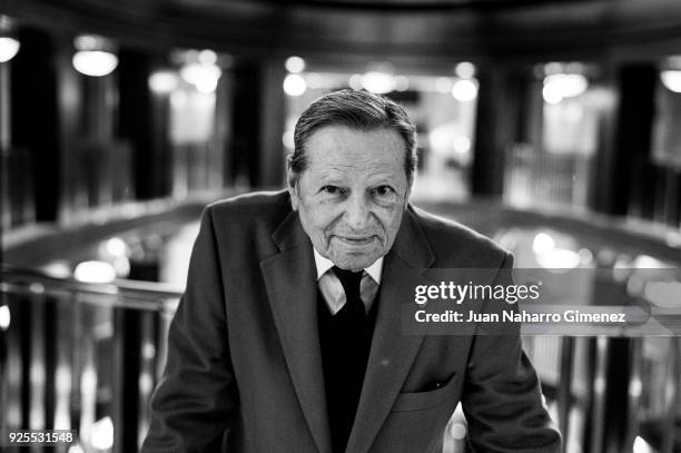 Pedro Lavirgen poses during a portrait session at Royal Theater on February 28, 2018 in Madrid, Spain.