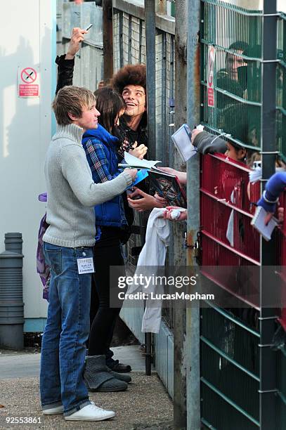 Lucie Jones, Lloyd Daniels and Jamie Archer at Fountain Studios, Wembley on October 30, 2009 in London, England.