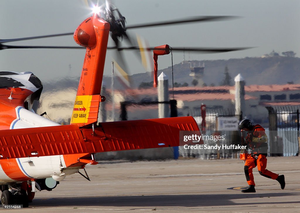 Coast Guard Searches The Pacific After Crash