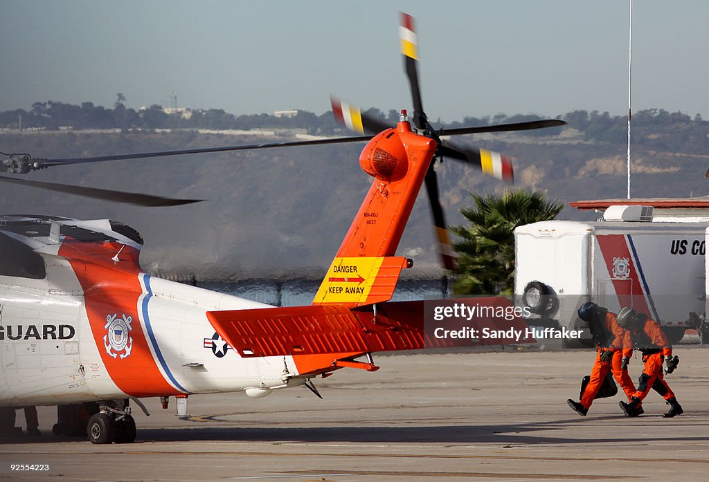 Coast Guard Searches The Pacific After Crash