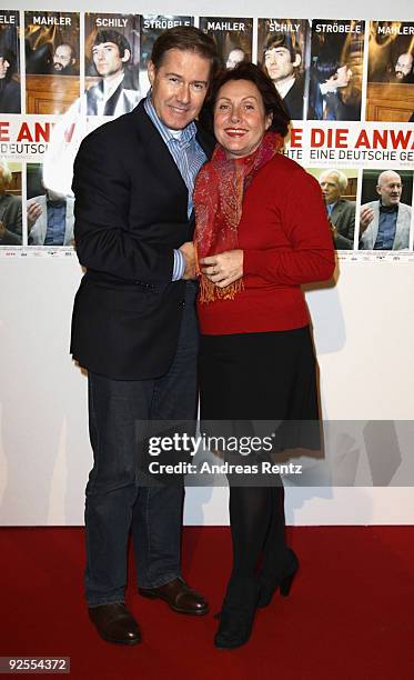 Ulrich Meyer and his wife Georgia Tornow attend the 'The Lawyers' Germany premiere at Delphi cinema on October 30, 2009 in Berlin, Germany.