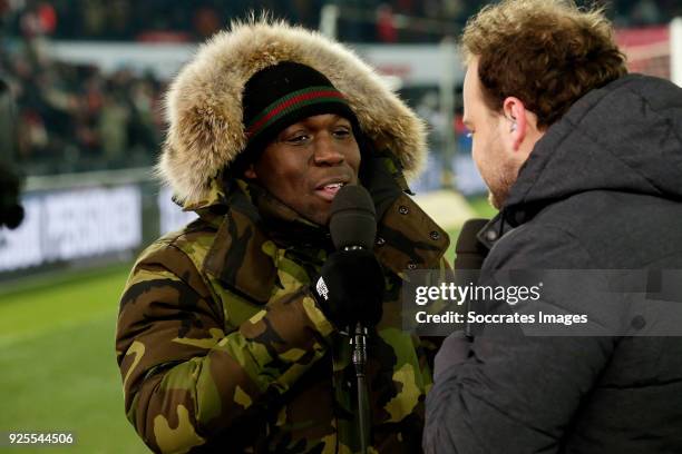 Royston Drenthe during the Dutch KNVB Beker match between Feyenoord v Willem II at the Stadium Feijenoord on February 28, 2018 in Rotterdam...