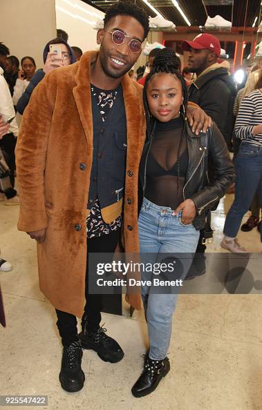 Tinie Tempah and Tinea Taylor attend the What We Wear x Axel Arigato