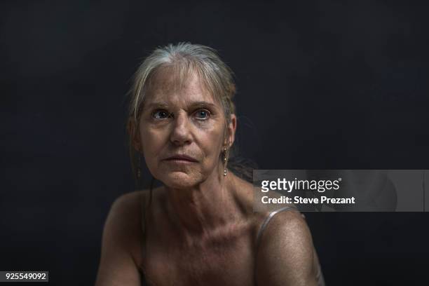 portrait of sad older caucasian woman - steve prezant stock pictures, royalty-free photos & images