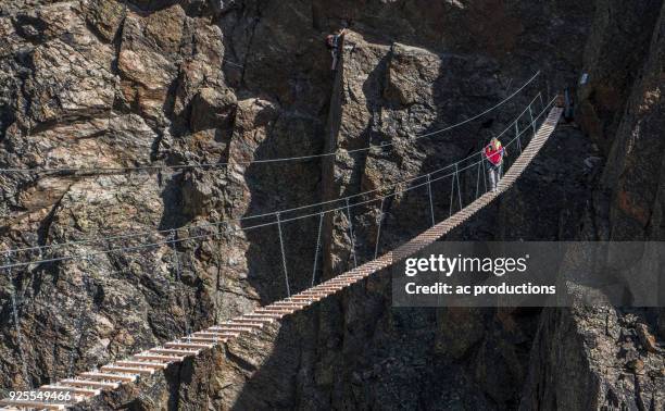 Aged Rope Bridge Old Rope Bridge Photos and Premium High Res Pictures - Getty Images