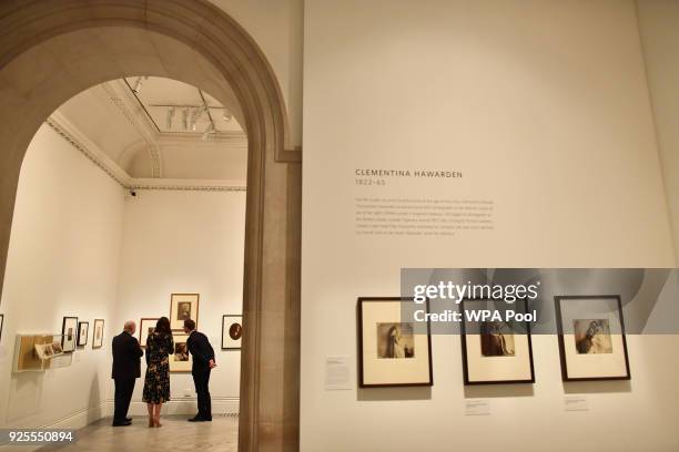 Catherine, Duchess of Cambridge visits the 'Victorian Giants' exhibition at National Portrait Gallery on February 28, 2018 in London, England.