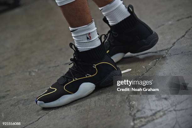 The sneakers of Brandon Ingram of the USA Team before the Mtn Dew Kickstart Rising Stars Game during All-Star Friday Night as part of 2018 NBA...