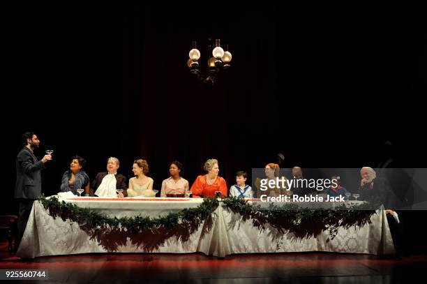Artists of the company in Stephen Beresford's adaptation of Inger Bergmans Fanny and Alexander directed by Max Webster at The Old Vic Theatre on...