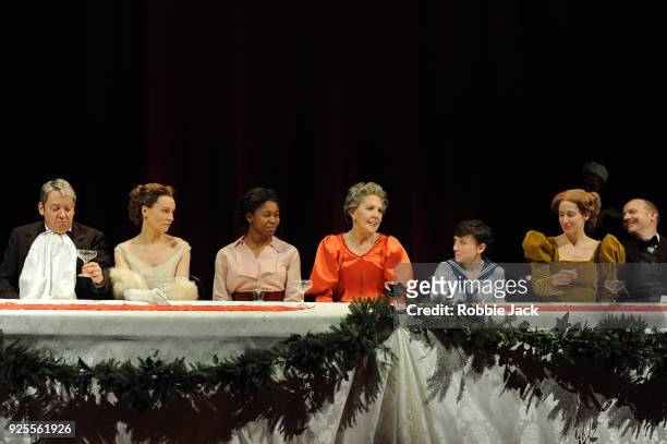 Penelope Wilton as Helena Ekdahl with artists of the company in Stephen Beresford's adaptation of Inger Bergmans Fanny and Alexander directed by Max...
