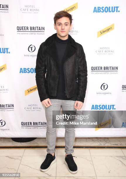 Tom Daley attends the launch of the Queer Briain National LGBTQ+ Museum at Cafe Royal on February 28, 2018 in London, England.