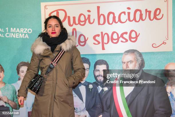 Matilde Gioli attends a photocall for 'Puoi Baciare Lo Sposo' on February 28, 2018 in Milan, Italy.