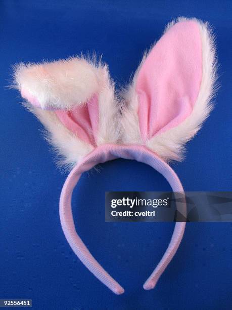 bunny ears - costume rabbit ears stock pictures, royalty-free photos & images