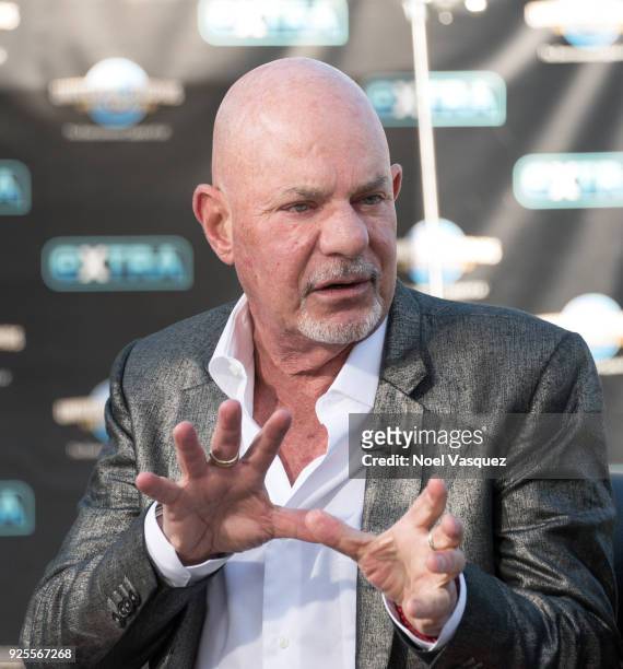 Rob Cohen visits "Extra" at Universal Studios Hollywood on February 28, 2018 in Universal City, California.