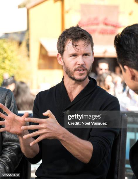 Ryan Kwanten visits "Extra" at Universal Studios Hollywood on February 28, 2018 in Universal City, California.