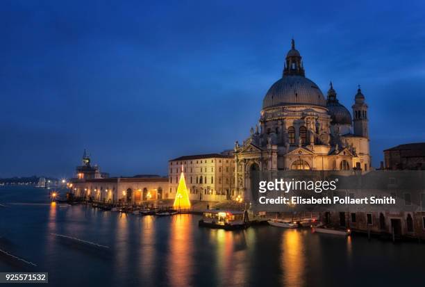santa maria della salute church, on the grand canal in venice - santa maria della salute celebrations in venice stock pictures, royalty-free photos & images