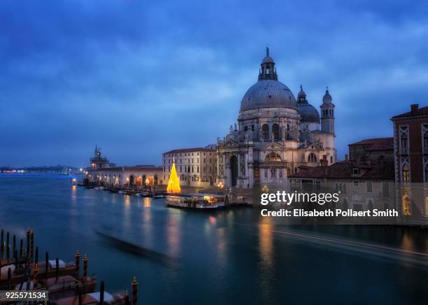 santa maria della salute church, on the grand canal in venice - santa maria della salute celebrations in venice stock pictures, royalty-free photos & images