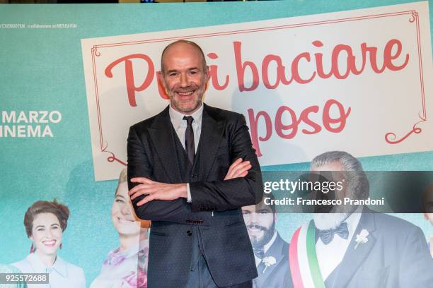 Alessandro Genoveseattends a photocall for 'Puoi Baciare Lo Sposo' on February 28, 2018 in Milan, Italy.