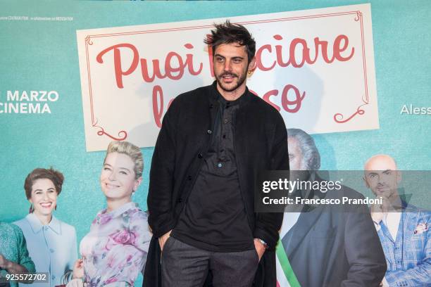 Andrea Montovoli attends a photocall for 'Puoi Baciare Lo Sposo' on February 28, 2018 in Milan, Italy.