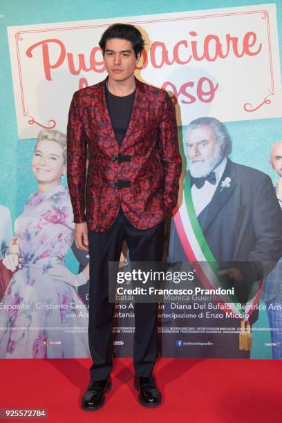 Cristiano Caccamo attends a photocall for 'Puoi Baciare Lo Sposo' on February 28, 2018 in Milan, Italy.