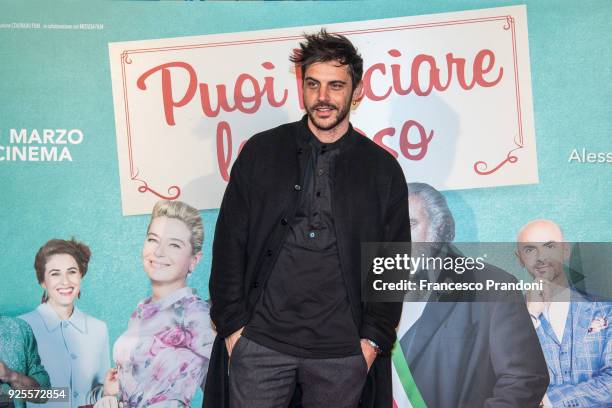 Andrea Montovoli attends a photocall for 'Puoi Baciare Lo Sposo' on February 28, 2018 in Milan, Italy.