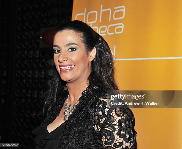 Comedian Maysoon Zayid attends Comedy Night at the W Hotel Doha during the 2009 Doha Tribeca Film Festival on October 30, 2009 in Doha, Qatar.