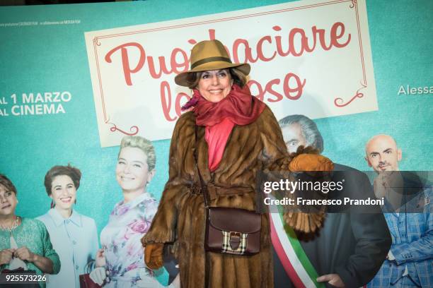 Antonella Boraleviattends a photocall for 'Puoi Baciare Lo Sposo' on February 28, 2018 in Milan, Italy.