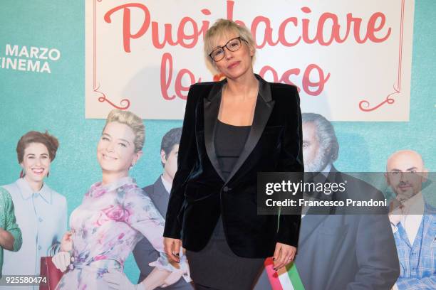 Malika Ayane attends a photocall for 'Puoi Baciare Lo Sposo' on February 28, 2018 in Milan, Italy.