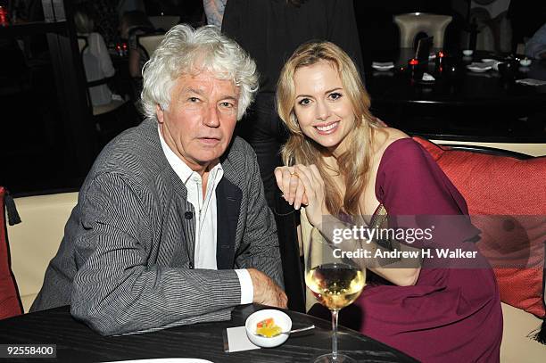 Director Jean-Jacques Annaud and Executive Director of the Doha Tribeca Film Festival Amanda Palmer attend the Comedy Night After Party at the W...