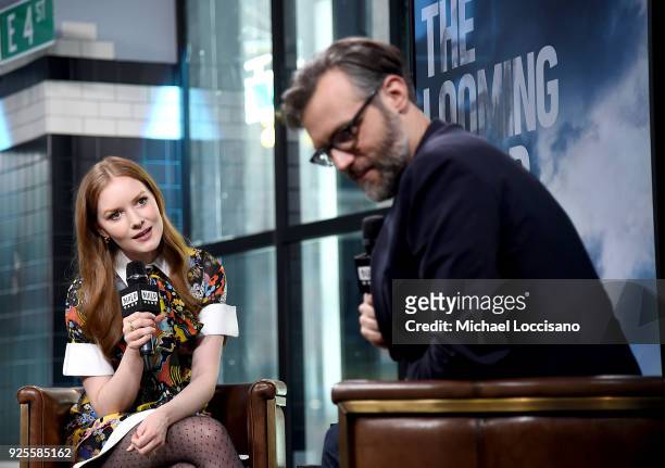 Actress Wrenn Schmidt visits Build to discuss the show The Looming Tower at Build Studio on February 28, 2018 in New York City.