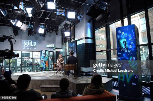 Actress Wrenn Schmidt visits Build to discuss the show The Looming Tower at Build Studio on February 28, 2018 in New York City.