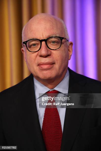 Michael Wolff during the reading of his book 'Fire and Fury: Inside the Trump White House' at the lit.cologne on February 28, 2018 in Cologne,...