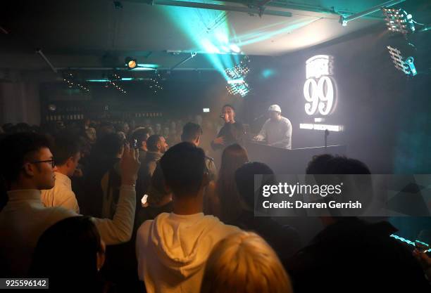 Loyle Carner performs at the HOUSE 99 by David Beckham Global Launch Party at Electrowerkz on February 28, 2018 in London, England.