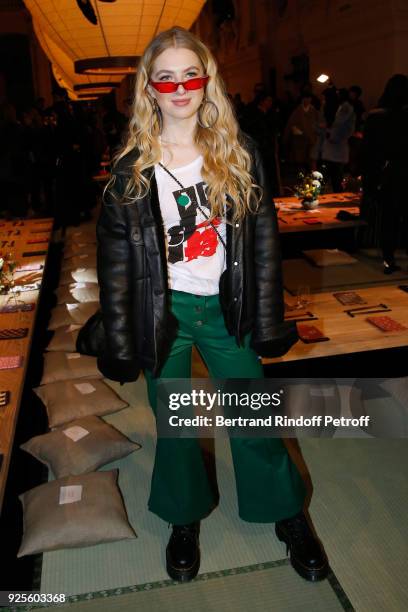 Anais Gallagher attends the H&M show as part of the Paris Fashion Week Womenswear Fall/Winter 2018/2019 on February 28, 2018 in Paris, France.