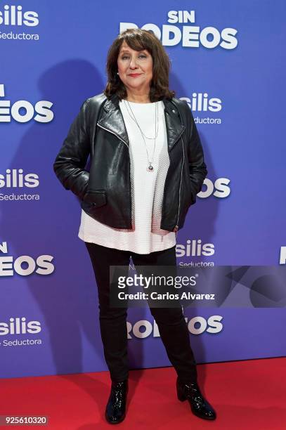 Actress Soledad Mallol attends 'Sin Rodeos' premiere at the Capitol cinema on February 28, 2018 in Madrid, Spain.