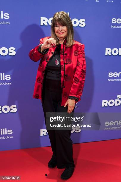 Esperanza Gracia attends 'Sin Rodeos' premiere at the Capitol cinema on February 28, 2018 in Madrid, Spain.