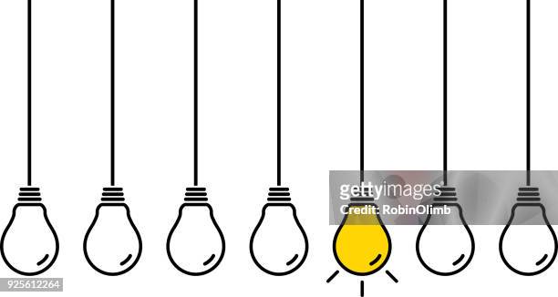 hanging light bulbs - hanging stock illustrations