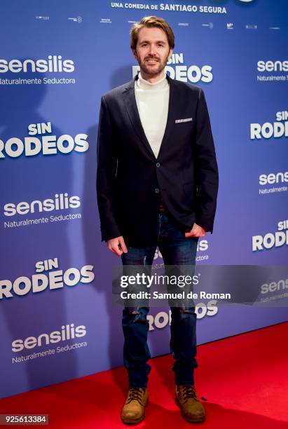 Manuel Velasco attends the "Sin Rodeos" Madrid premiere on February 28, 2018 in Madrid, Spain.