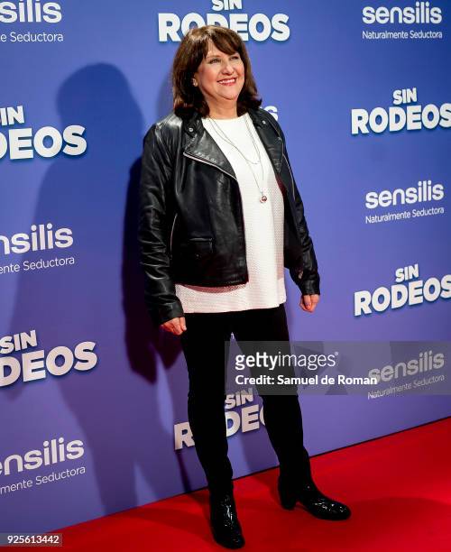 Soledad Mallol attends the "Sin Rodeos" Madrid premiere on February 28, 2018 in Madrid, Spain.