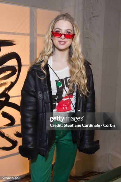 Anais Gallagher attends the H&M show as part of the Paris Fashion Week Womenswear Fall/Winter 2018/2019 on February 28, 2018 in Paris, France.