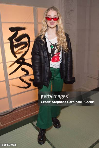 Anais Gallagher attends the H&M show as part of the Paris Fashion Week Womenswear Fall/Winter 2018/2019 on February 28, 2018 in Paris, France.