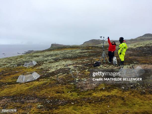 Scientists use a weather station to study global warming in the Antarctic, on King George Island, Antarctica on February 3, 2018. Glaciers that melt...