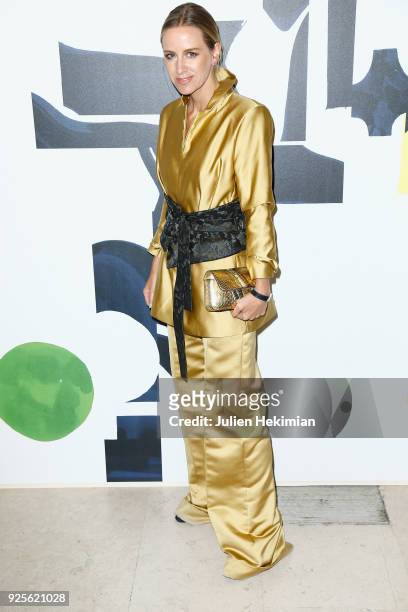Celine Aagaard attends the H&M show as part of the Paris Fashion Week Womenswear Fall/Winter 2018/2019 on February 28, 2018 in Paris, France.