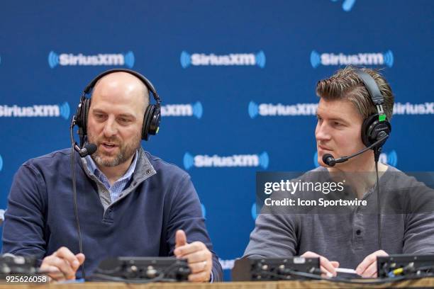 Chicago Bears head coach Matt Nagy and general manager Ryan Pace, answer questions from the media during the NFL Scouting Combine on February 28,...