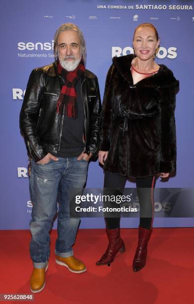 Sergi Arola and Silvia Fominaya attend the 'Sin Rodeos' premiere at Capitol cinema on February 28, 2018 in Madrid, Spain.