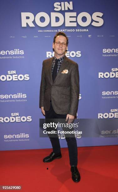 Joaquin Reyes attends the 'Sin Rodeos' premiere at Capitol cinema on February 28, 2018 in Madrid, Spain.