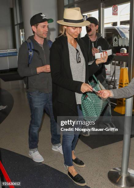 Glenn Howerton and Jill Latiano are seen on February 28, 2018 in Los Angeles, California.