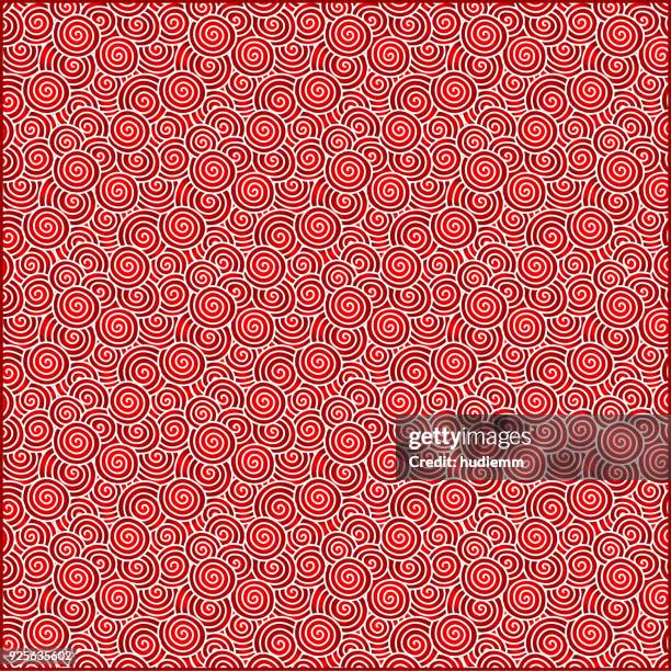 vector spiral pattern (chinese auspicious clouds) background textured - seigaiha stock illustrations