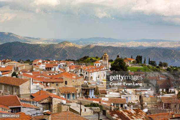 small european village - republic of cyprus stock pictures, royalty-free photos & images