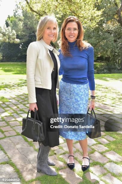 Dean of the USC Annenberg School for Communication Willow Bay and producer Desiree Gruber attend the DVF Oscar Luncheon Honoring The Female Nominees...