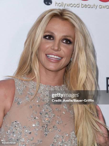 Singer Britney Spears attends the 4th Hollywood Beauty Awards at Avalon Hollywood on February 25, 2018 in Los Angeles, California.